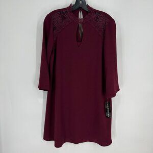 3/$25 Madison Leigh Dress 6 NWT Wine